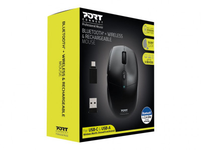 Port Technology : MOUSE OFFICE PRO RECHARGEABLE BLUETOOTH COMBO