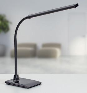 MAUL Lampe de table LED MAULpirro, avec socle, noir