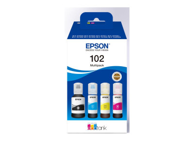 Epson 102 Multipack des 4 couleurs : noir, jaune, cyan, magenta