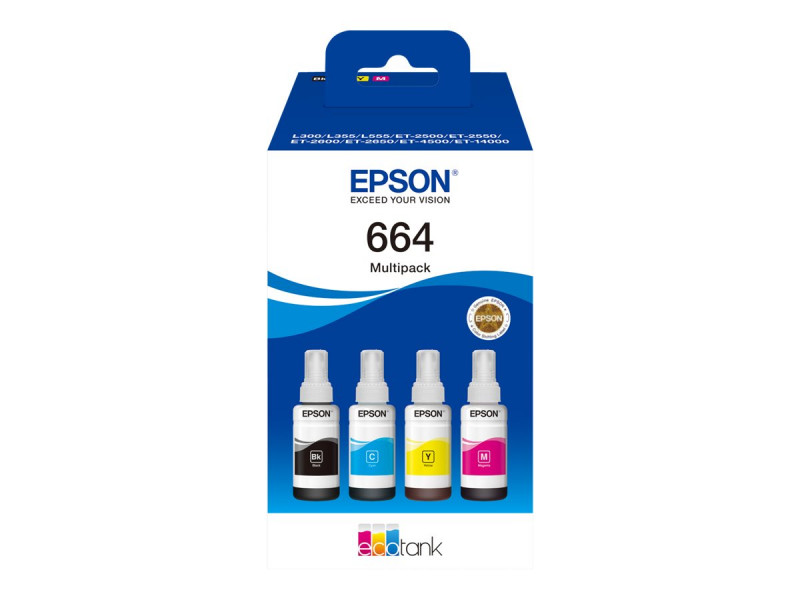 Epson : 664 ECOTANK 4-COLOUR MULTIpack