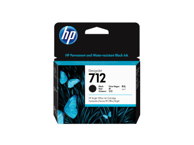 HP : HP 712 80-ML BLACK DesignJet cartouche encre