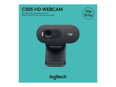 Logitech : C505 HD WEBCAM BLACK EMEA