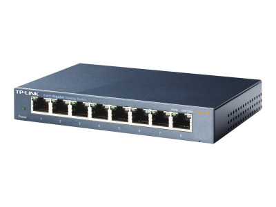 TP-Link : 8-PORT METAL GIGABIT SWITCH 5 10/100/1000M RJ45 PORTS