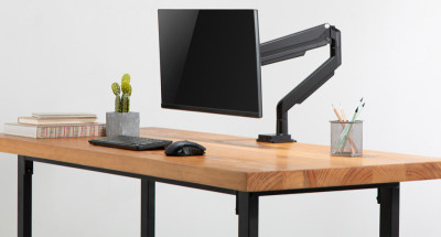 DIGITUS Support simple écran universel, fixation par serrage