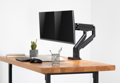 DIGITUS Support double écran universel, fixation par serrage