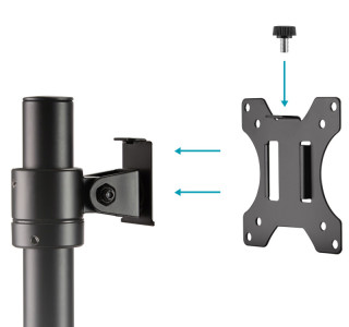 DIGITUS Support colonne pour écran simple universel