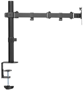 DIGITUS Support écran simple universel, fixation par serrage