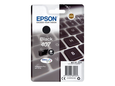 Epson 407 Cartouche d'encre Noir 2600 pages pour WF-4745