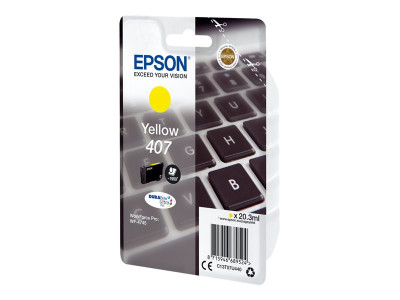 Epson 407 Cartouche d'encre Jaune 1900 pages pour WF-4745