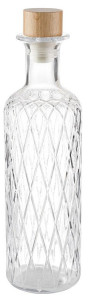 APS Carafe en verre DIAMOND, 0,8 litre, transparent