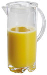 APS Pichet à jus de fruit avec couvercle, 2,0 l, transparent