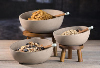 APS Bol pour buffet ELEMENT, béton, 2,5 litres, gris APS Bol pour buffet ELEMENT, béton, 2,5 litres, gris