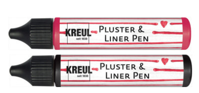 KREUL Pluster & Liner Pen, 29 ml, jaune fluo