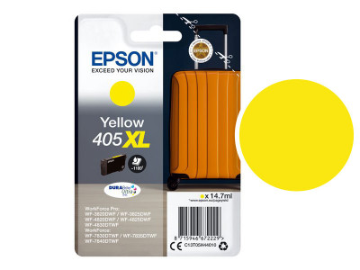 Epson 405XL Cartouche d'encre Jaune XL 1100 pages