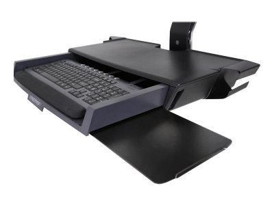 Ergotron : SV COMBO ARM WORKSURFACE PRE-CONFIG MED CPU HOLDER POLISH