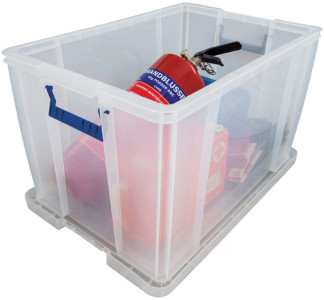 Fellowes Boîte de rangement ProStore, 85 litres, transparent