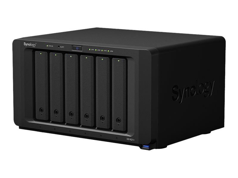 Synology : DS1621+ 6BAY 2.2 GHZ QC 4GBDDR4 4X GBE 3X USB 3.2 GEN 1 2X ESATA