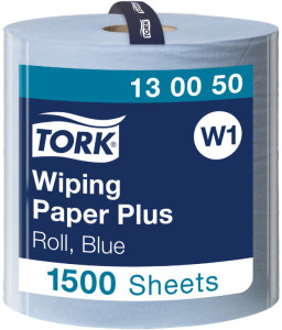 TORK Rouleau de papier nettoyant multi-usages, 2 plis, bleu