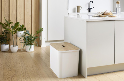 smartstore Boîte de rangement/banc COLLECT, 76 litres, blanc