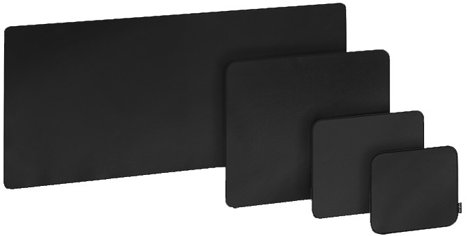 Tapis de Souris Gamer Noires et Blanches- avec Bords Cousus, Base