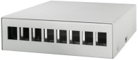 Boîtier de point de consolidation LogiLink, 8 ports, gris clair Boîtier de point de consolidation LogiLink, 8 ports, gris clair