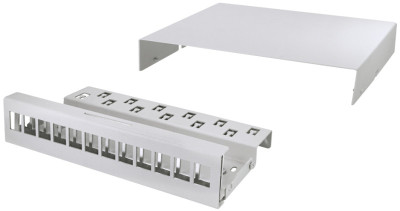 LogiLink Konsolidierungspunkt-Gehäuse, 12-Port, lichtgrau