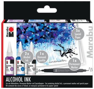 Marabu Set d'encre permanente Alcohol Ink UNDERWATER