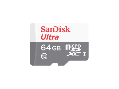 SANDISK : 64GB SANDISK ULTRA MICROSDXC + SD ADAPTER 100MB/S CLAS 10 UHS-I