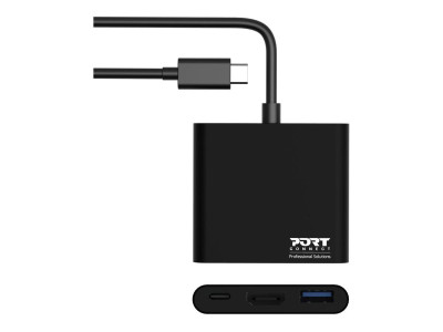 Port Technology : DOCKING MINI TYPE C HDMI + USB3 + USB-C PD