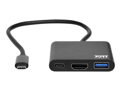 Port Technology : DOCKING MINI TYPE C HDMI + USB3 + USB-C PD