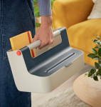 LEITZ Boîte de rangement portable Cosy, gris clair/jaune LEITZ Boîte de rangement portable Cosy, gris clair/jaune
