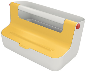 LEITZ Boîte de rangement portable Cosy, gris clair/bleu