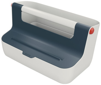 LEITZ Boîte de rangement portable Cosy, gris clair/bleu