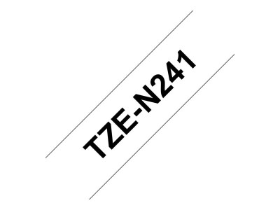 Brother : TZE-N241 BLACK ON WHITE 18MM F/PT210E/220/300/310/540