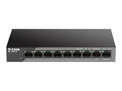 D-Link : 9-PORT POE SURVEILLANCE SWITCH FAST ETHERNET 1G SFP UPLINK gr