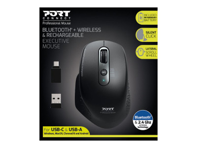 Port Technology : MOUSE OFFICE EXECUTIVE RECHARGEABLE BLUETOOTH COMBO