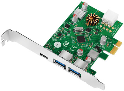 LogiLink Carte PCI Express USB 3.2, 3 ports, 5 GBit/sec.