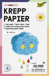 folia Rouleau de papier crêpon MIX, 500 mm x 2 m, assorti