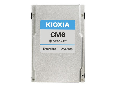 Kioxia : CM6-R ESSD 3840GB PCIE4 1X4 2X2 U.3 15MM TLC BICS FLASH 1DWPD