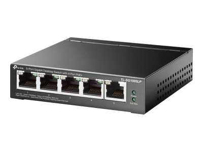 TP-Link : 5-PORT GIGABIT DESKTOP SWITCH avec 4-PORT POE+