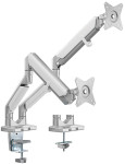 LogiLink TFT-/LCD-Monitorarm, aus Aluminium, 2-fach, silber LogiLink TFT-/LCD-Monitorarm, aus Aluminium, 2-fach, silber
