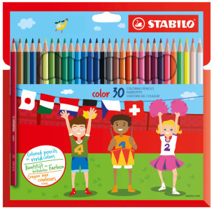 STABILO Crayons de couleur color, hexagonal, étui de 12