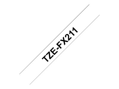 Brother : TZE-FX211 - 6 MM BLACK avec HITE