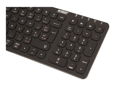 Urban Factory : COMPACT BLUETOOTH KEYBOARD avec RECHARGEABLE batterie fr