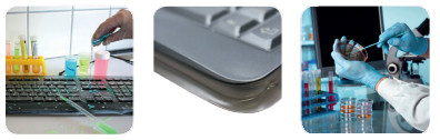 KEY-Protect Clavier étanche, configuration : FR, noir