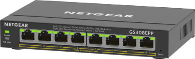 Netgear : 8-PORT 1G POE+ SWITCH 124 W SMART MANAGED PLUS