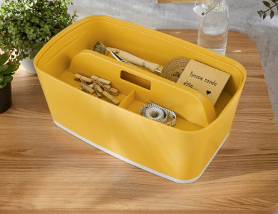 LEITZ Organiseur pour boîte de rangement My Box Cosy, jaune