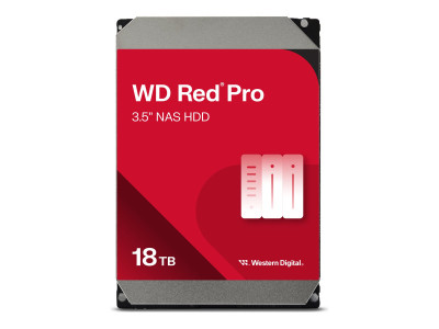 Western Digital : 18TB RED PRO 512Mo CMR 3.5IN SATA 6GB/S INTELLIPOWERRPM