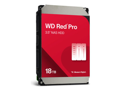 Western Digital : 18TB RED PRO 512Mo CMR 3.5IN SATA 6GB/S INTELLIPOWERRPM