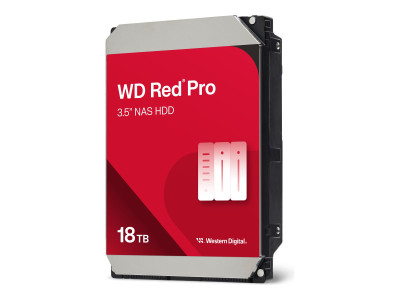 Western Digital : 18TB RED PRO 512Mo CMR 3.5IN SATA 6GB/S INTELLIPOWERRPM